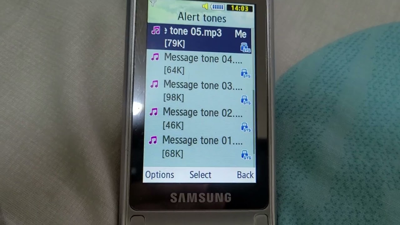 Samsung GT-S5520 (Nori) - Alert Tones