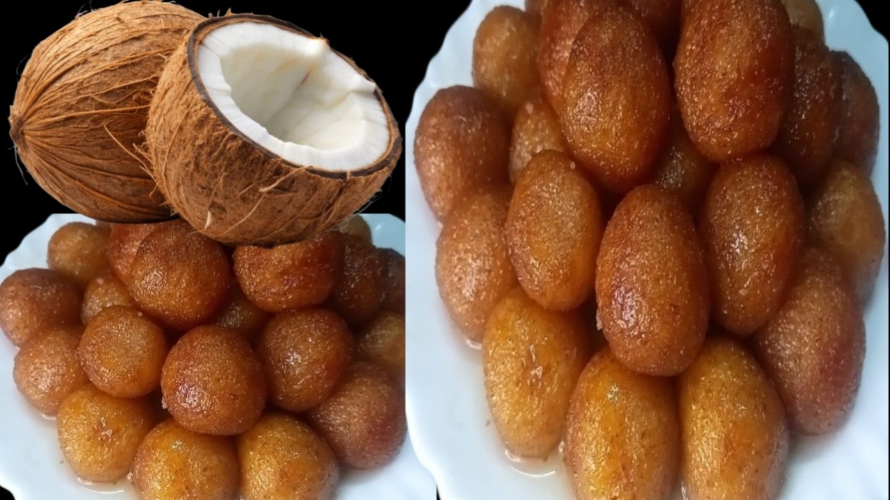 పచ్చికొబ్బరితో👆అప్పటికప్పుడు నిమిషాల్లో నోట్లోవెన్నెలకరిగిపోయే గులాబ్ జాములు😋చేయండి అద్భుతంగా ఉంటాయి