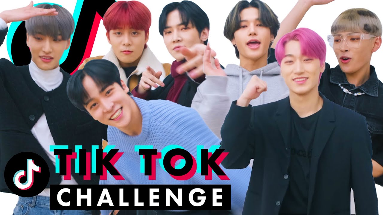 K-Pop Group ATEEZ Takes On Our TikTok Challenge Challenge! | Cosmopolitan