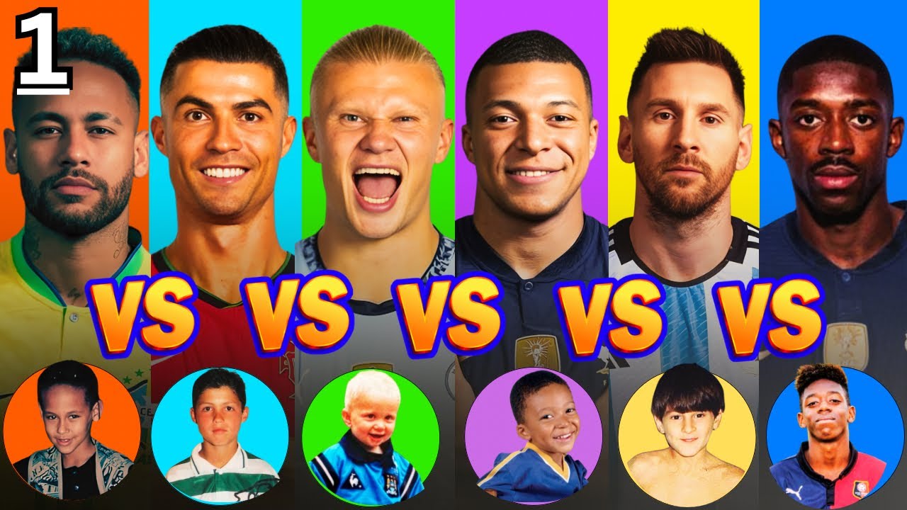 Ronaldo vs Messi vs Neymar vs Haaland vs Mbappe vs Dembele (1)- Who's REALLY the GOAT?