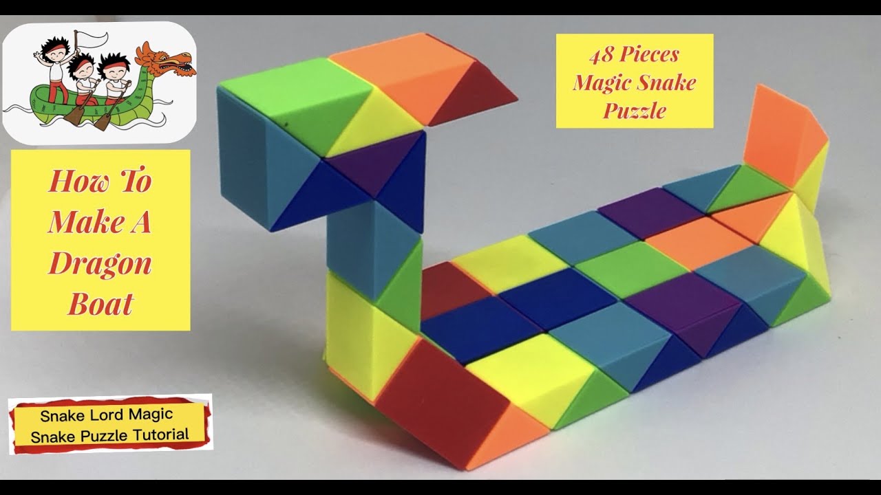 Dragon Boat - 48 Pieces Magic Snake Puzzle - 魔 尺 48 段