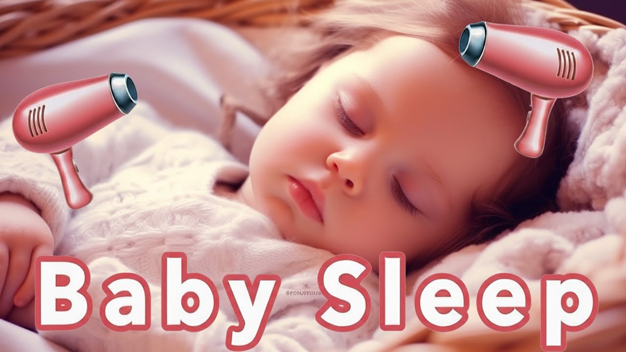Föhngeräusche zum Einschlafen für Babys (120 Minuten) | Föhngeräusche für tiefen Schlaf