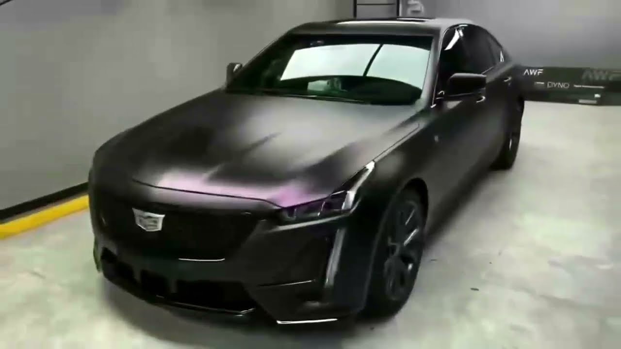 CARLIKE Electro Metallic Black Purple Vinyl for Car Wrapping