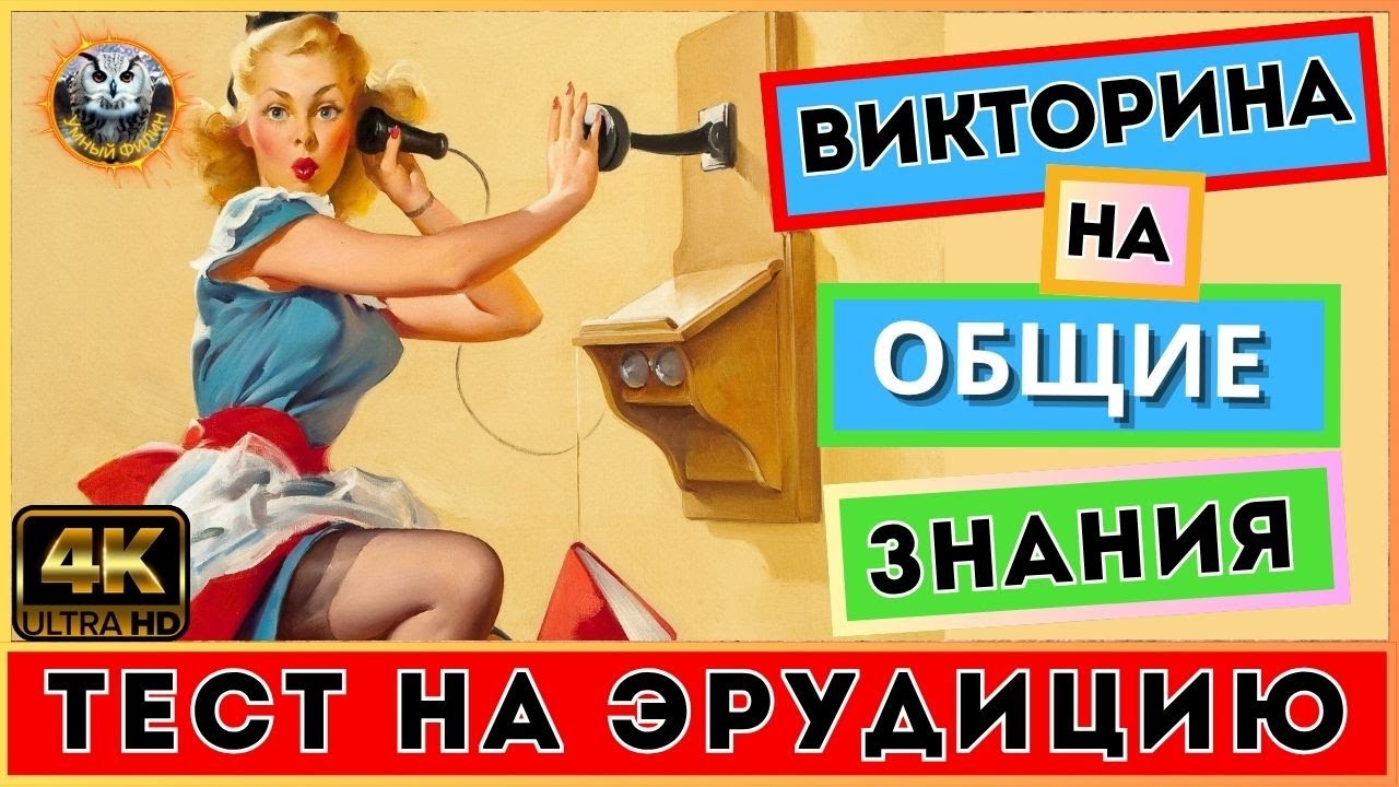 Викторина 148 | Твоя Эрудиция в деле: Новый Квиз от Умный Филин! | Тест на эрудицию | Квиз для всех