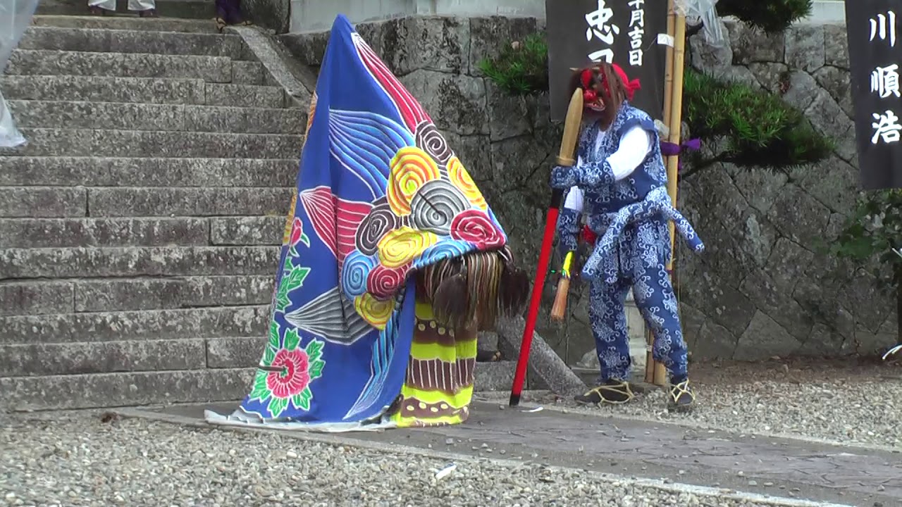 ２０１９年印南祭り　本郷獅子舞（印南八幡宮）