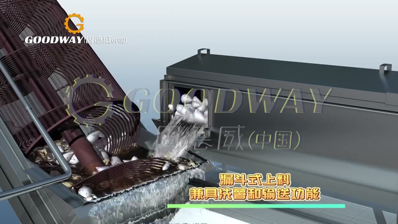 Automatic Cassava processing machine Cassava washing machine Cage type cleaning machine