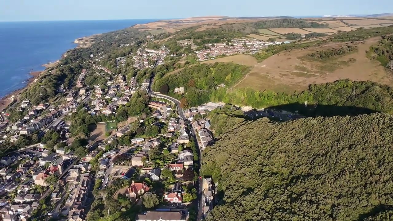 Bird's eye view of Coombe Bottom, Ventnor, Isle of Wight 