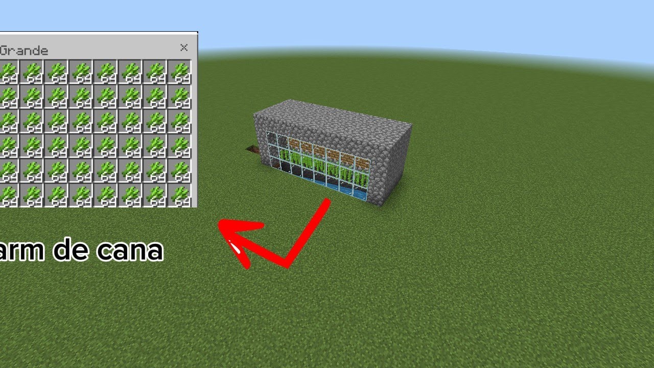 Tutorial de como fazer uma Farm de cana no Minecraft
