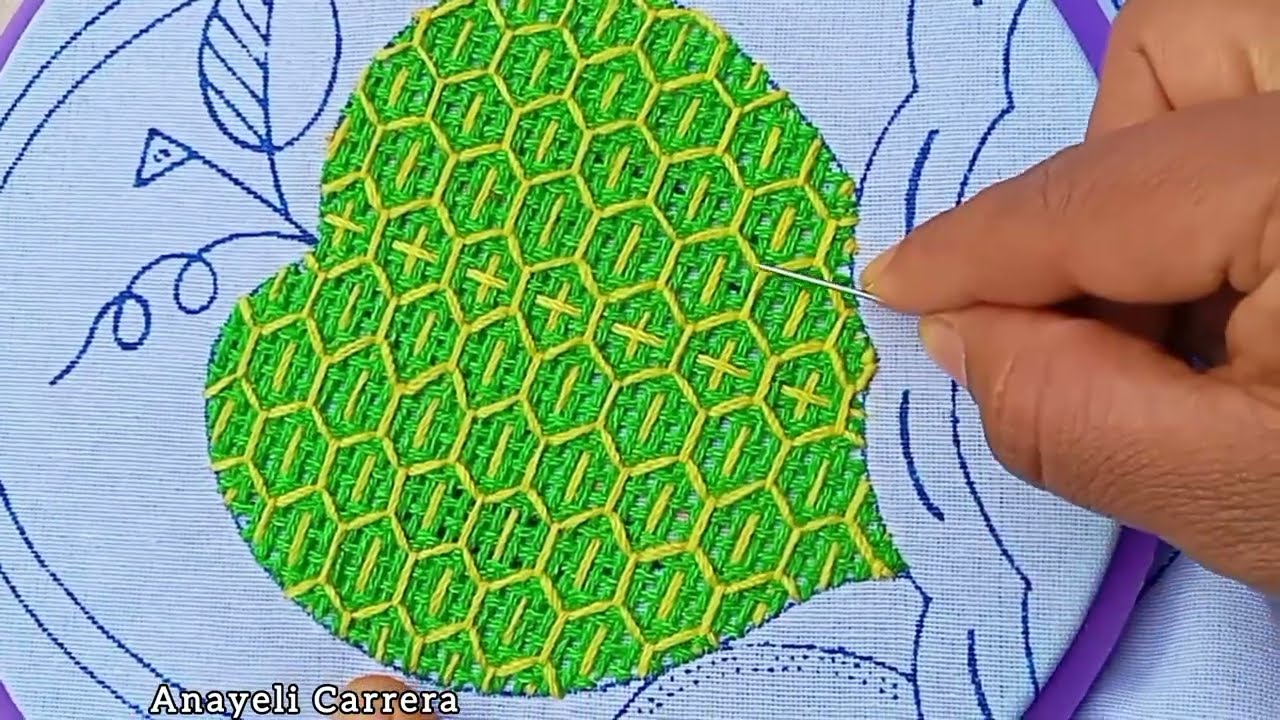 #9idea super hermosa para bordar durazno 🍑 entre otros diseños 🤩 cómo hojas etc.