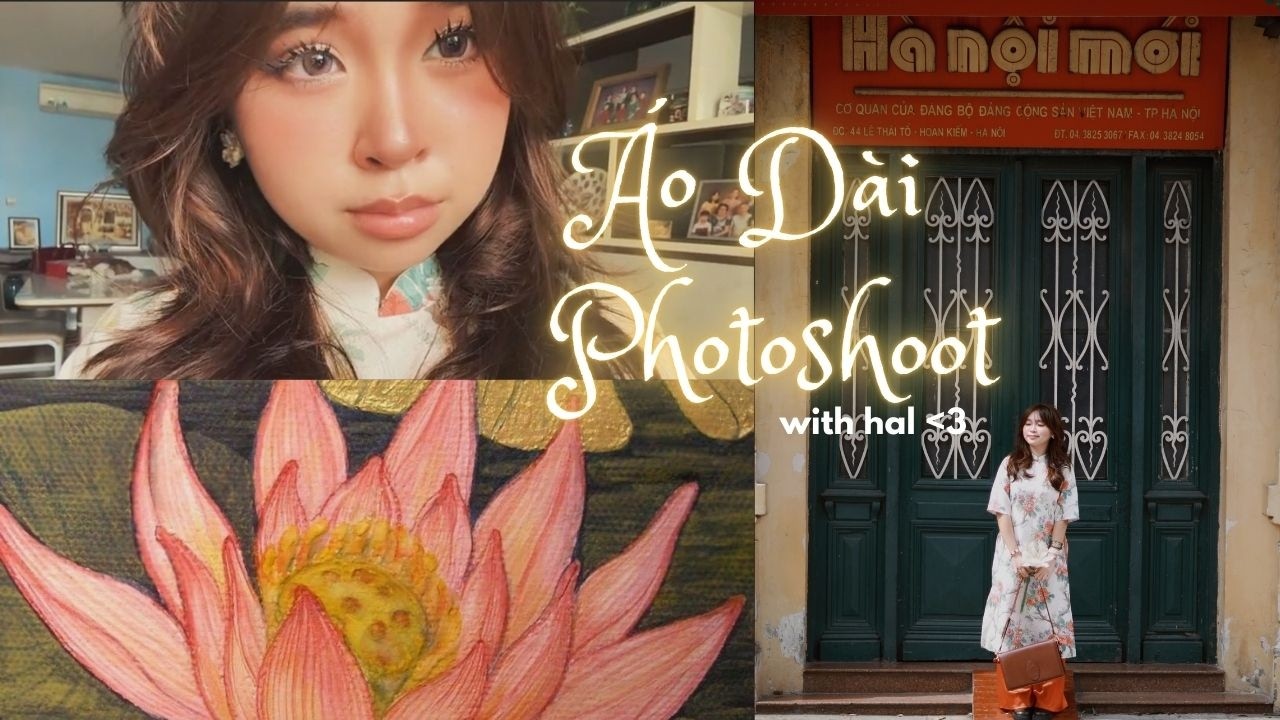 Buổi photoshoot Áo dài của Hal có gì?