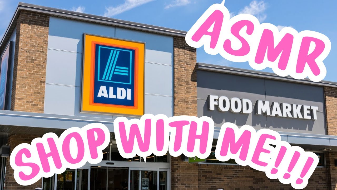 ASMR SHOP WITH ME 🤩ALDI FOOD🤩 GROCERY STORE (whispering voiceover)
