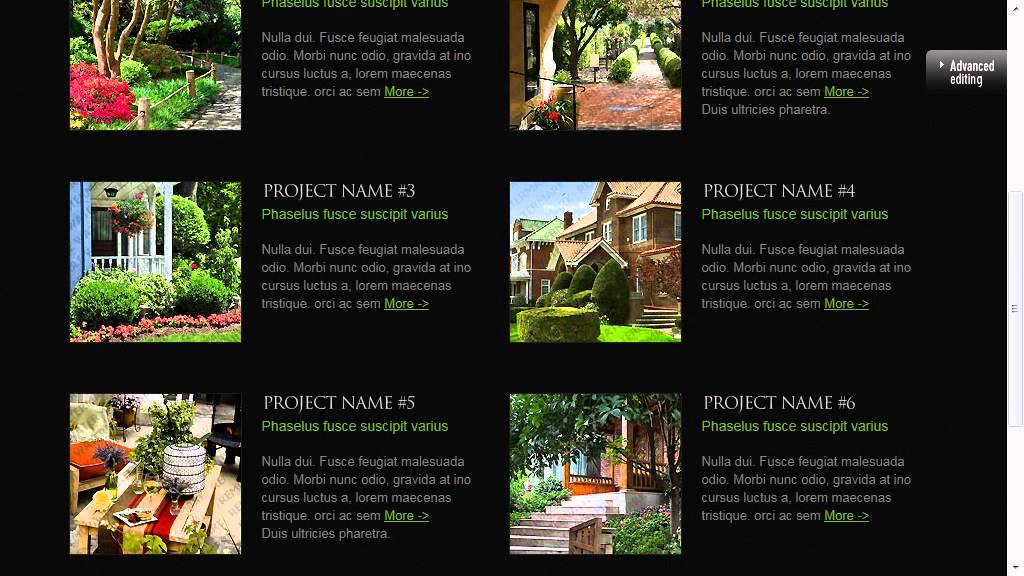 Garden Design Website Template