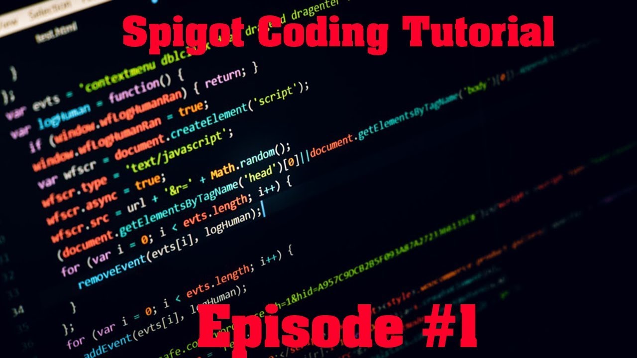 Spigot Coding Tutorial Ep#1 - Creating your first command
