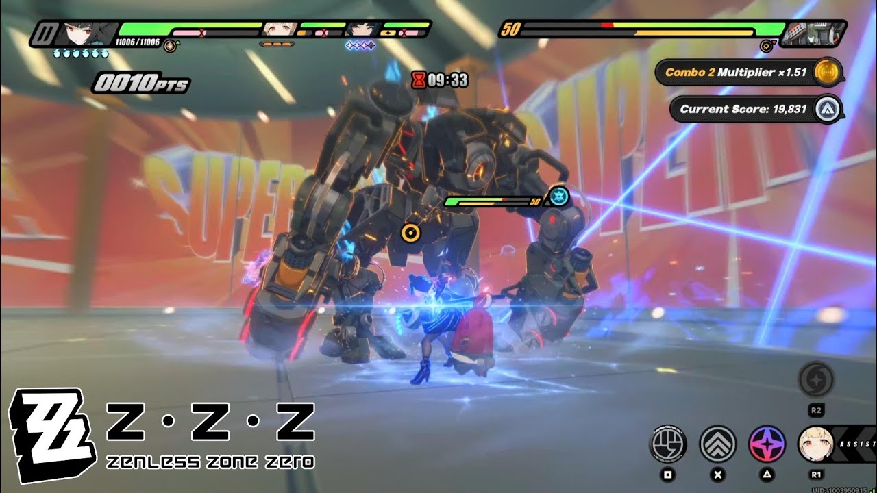 Zenless Zone Zero Gameplay 31 - Simulated Battle Trial: Glory - Floor 830-840 (No Damage)