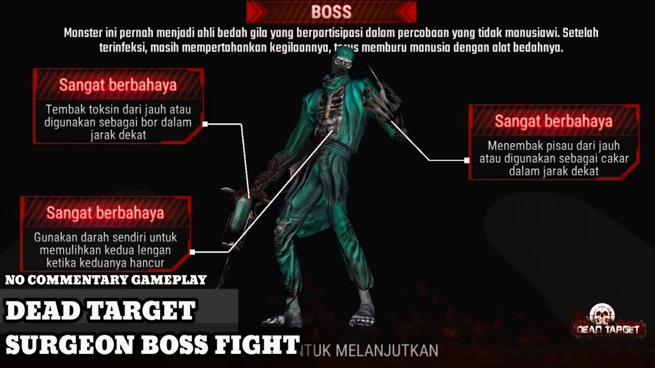 Dead Target - Surgeon Boss Fight [No Commentary Gameplay]