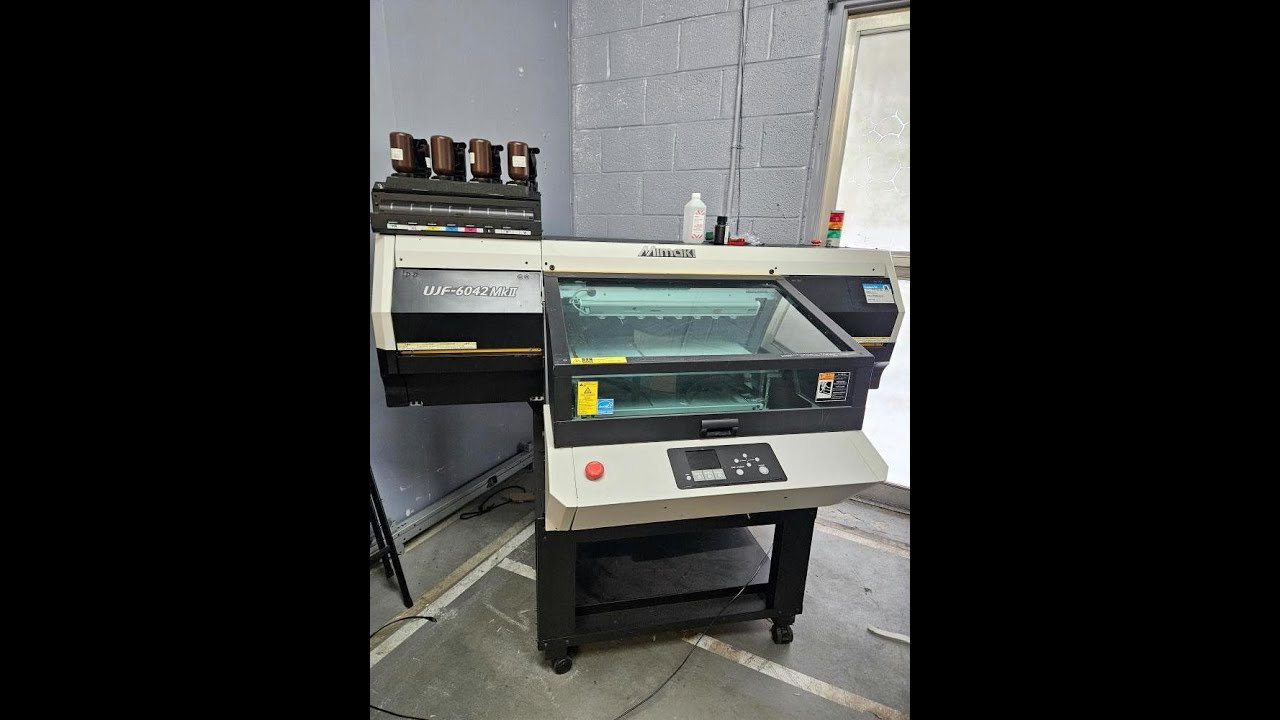 Mimaki UJF 6042 MKii Tabletop UV Printer and Summa F1612 Flatbed Cutter - Stock# 53275001