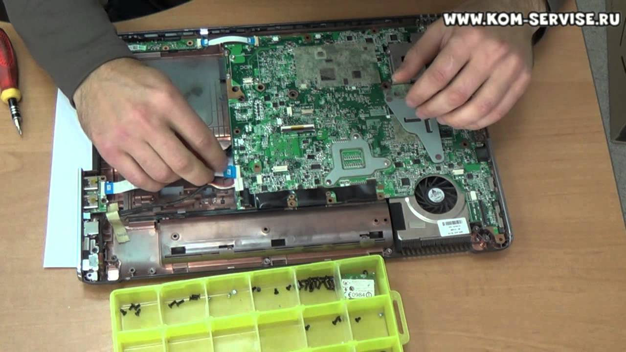 Чистка от пыли ноутбука HP Pavilion dv6 1450 er. Замена термопасты.