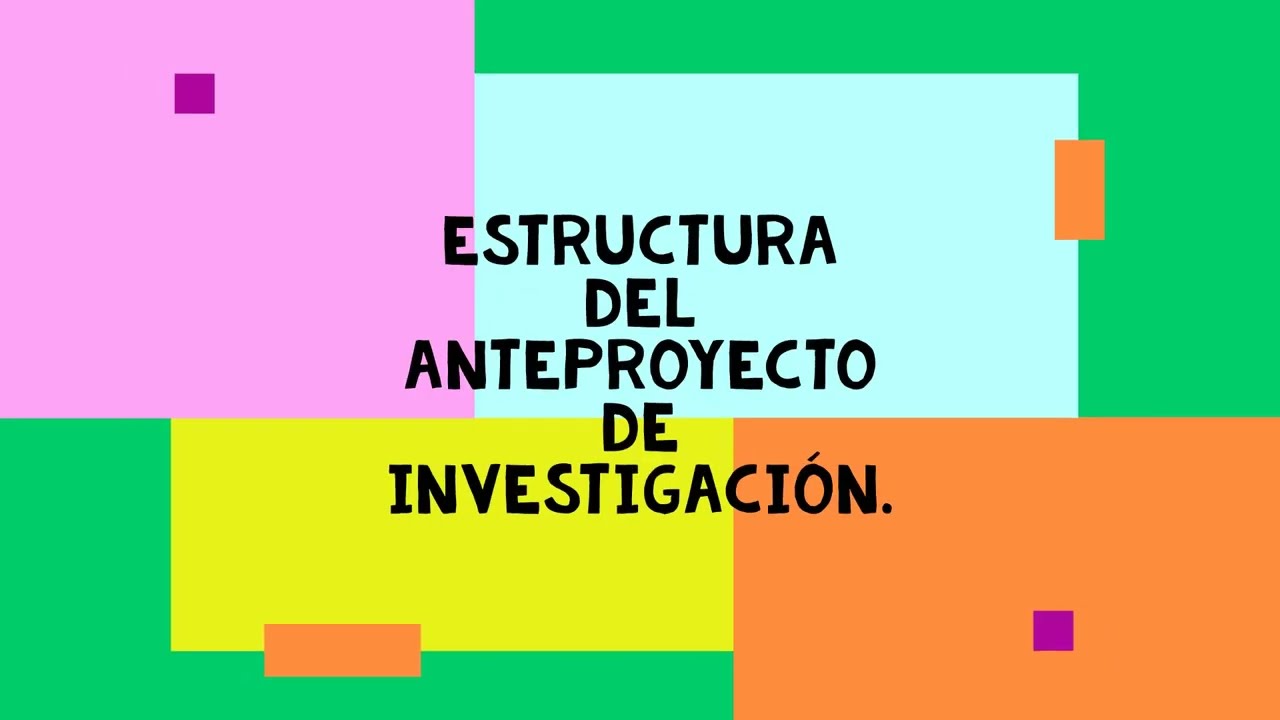 ANTEPROYECTO DE INVESTIGACIÓN