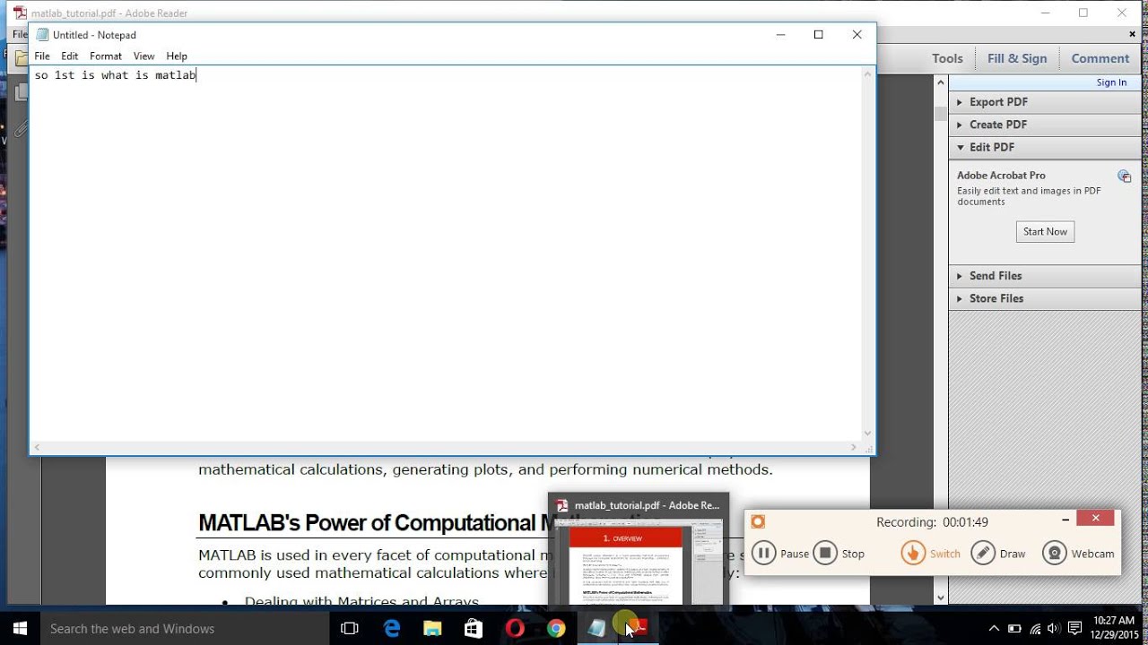 MATLAB Programming 1 - Introduction