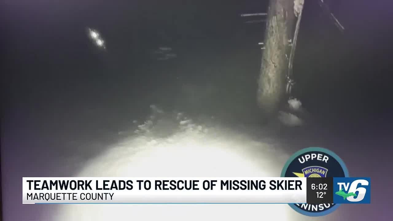 Marquette County first responders help rescue stranded skier