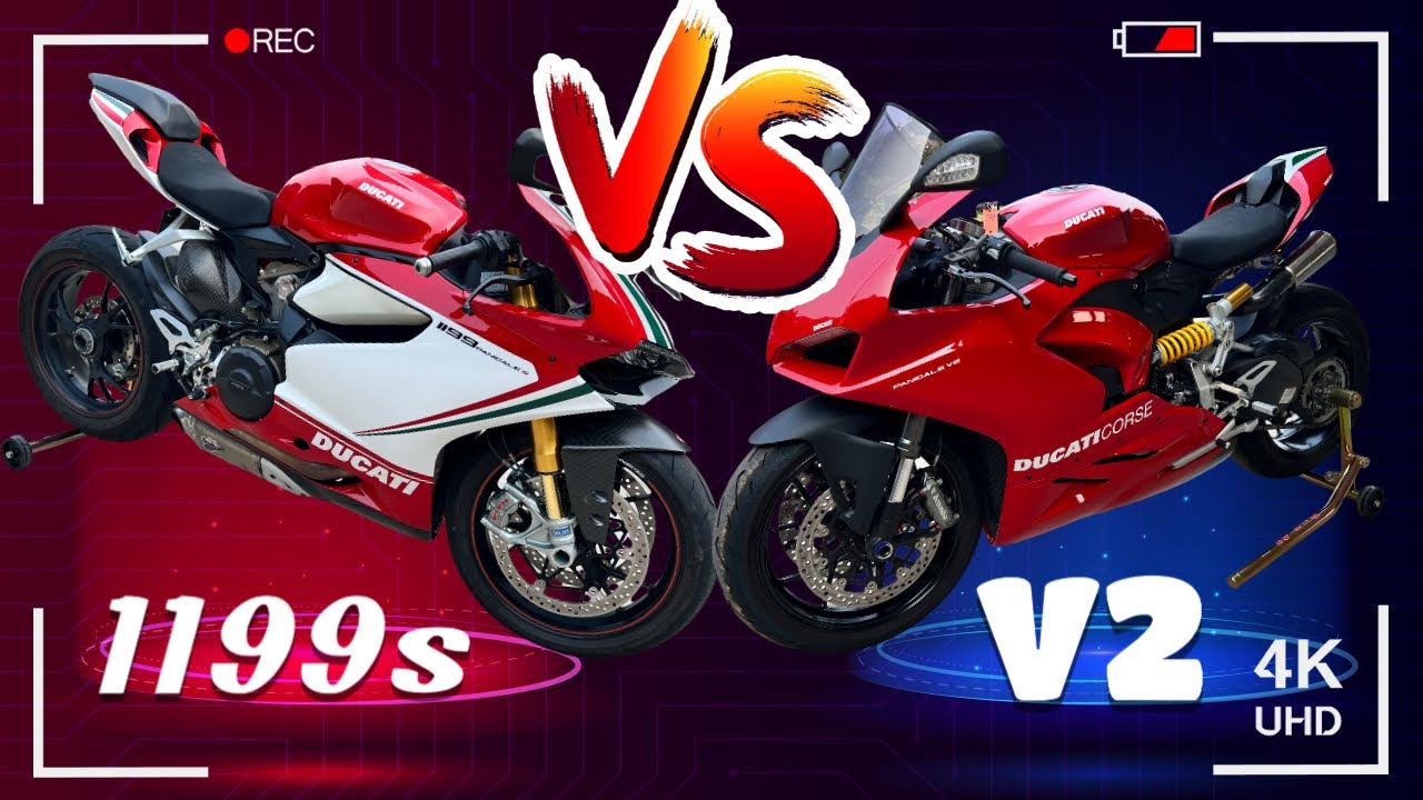 Ducati Panigale V2 vs Ducati Panigale 1199s!! Is the V2 better??