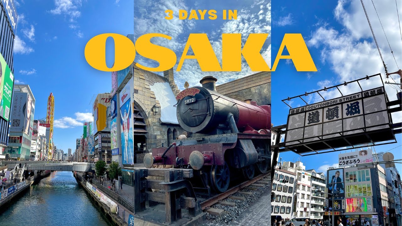 3 Chill Days in Osaka ☁️🍡 | Dotonbori, Kuromon Market & Universal Studios Japan