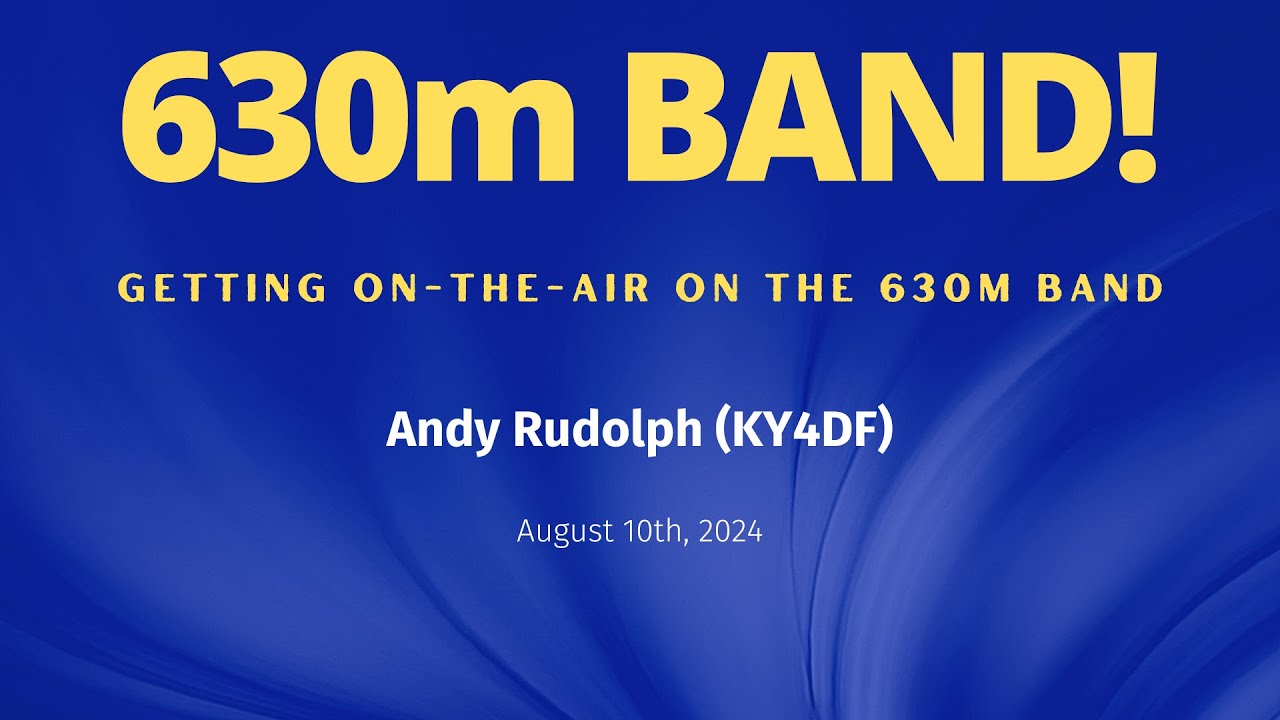 630m Band:  Get On-The-Air!