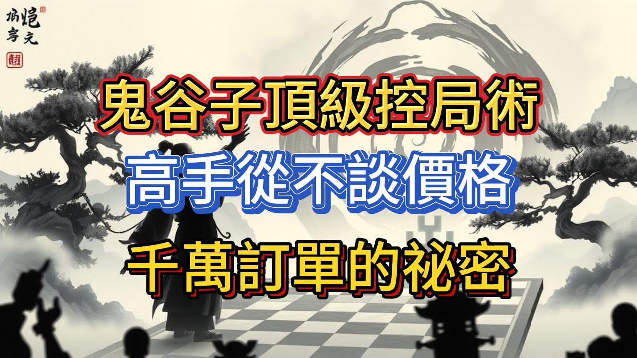 鬼谷子頂級控局術：高手從不談價格，用3個方案、1次沉默，就讓千萬訂單自己送上門。