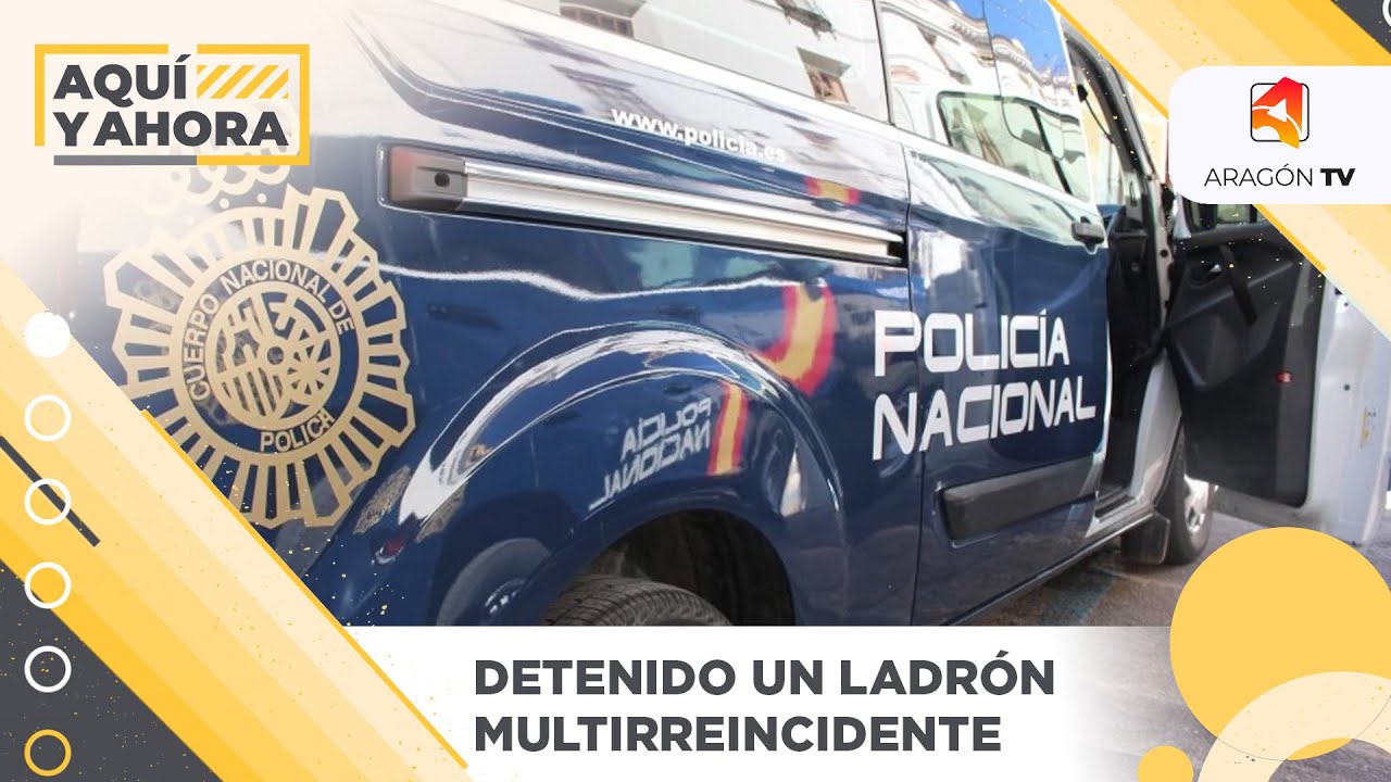 Detenido un ladrón multirreincidente en Zaragoza