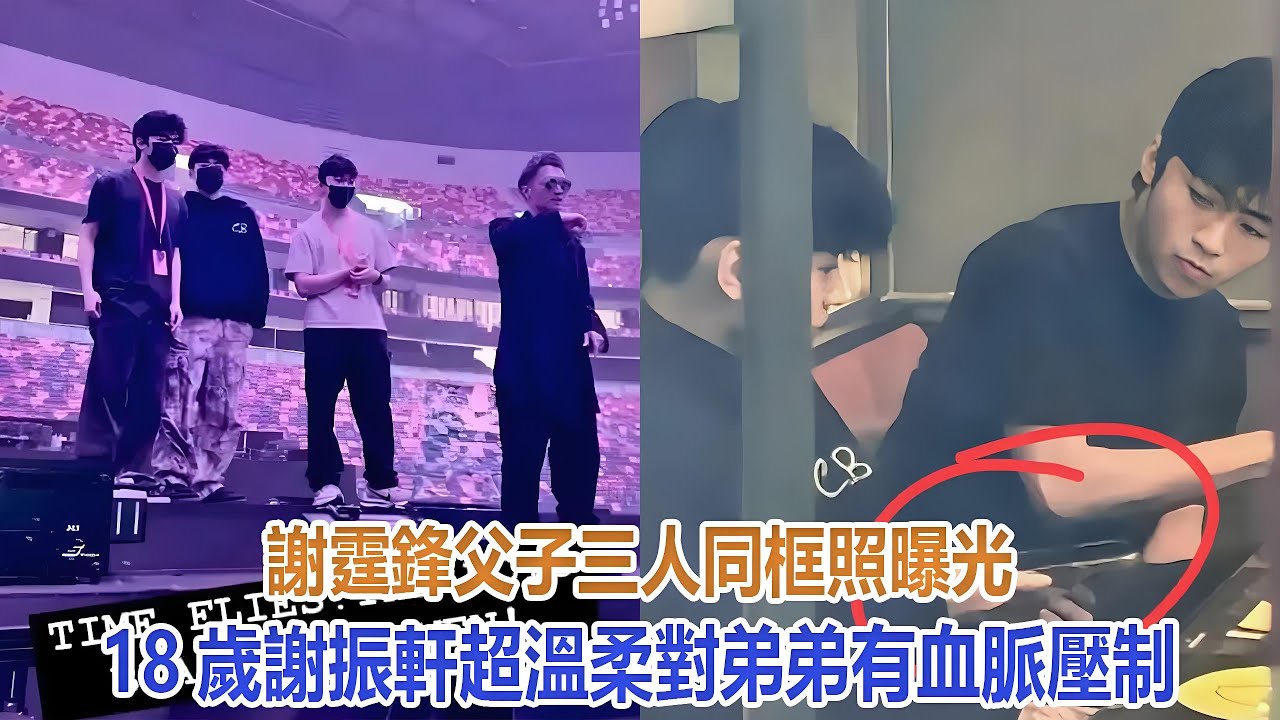 謝霆鋒父子三人同框照曝光！18歲謝振軒超溫柔， 對弟弟有血脈壓制#谢霆锋#张柏芝#谢振轩#谢振南#Lucas#Quintus#小Q#謝賢#狄波拉#王菲