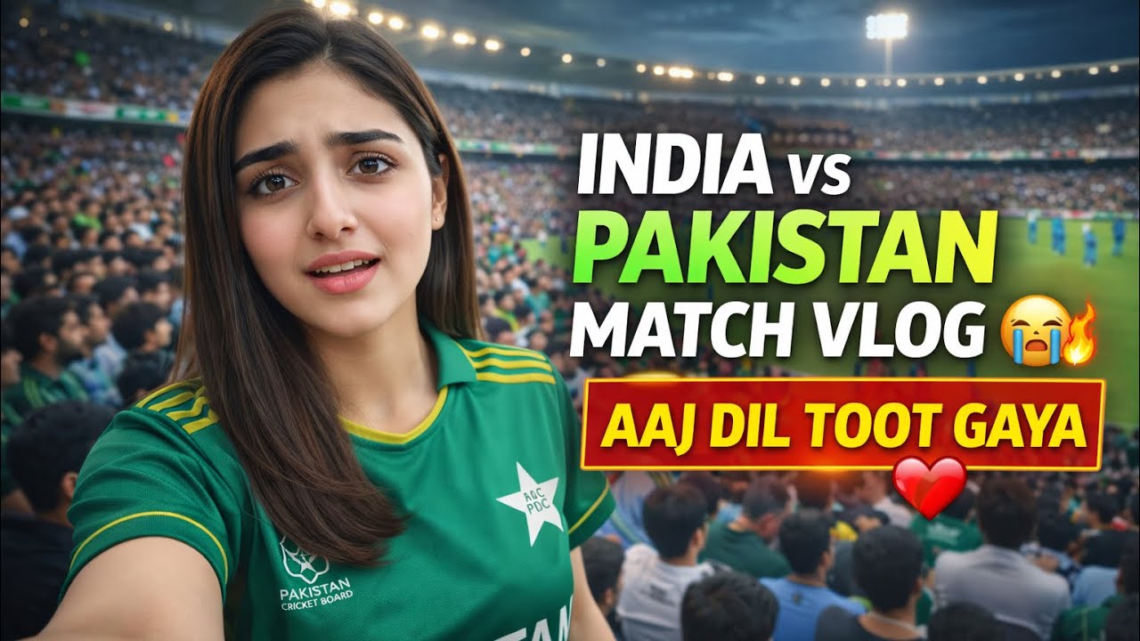 Ai vlog | India vs Pakistan Live Match Vlog | Made with Google Veo3