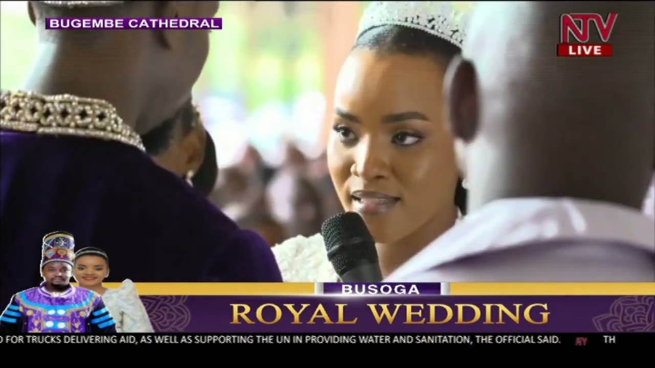 Kyabazinga of Busoga, William Nadiope IV, weds Jovia Mutesi at Christ's Cathedral Bugembe.