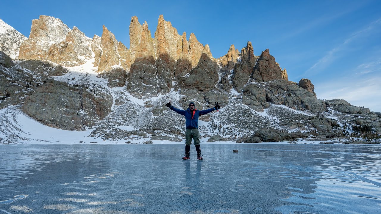 Sky Pond with No Crowds - Winter Hike