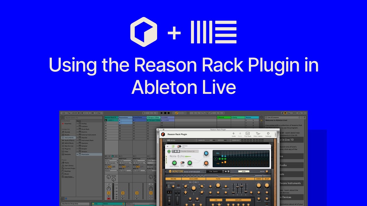 Getting up and running with Reason in Ableton Live