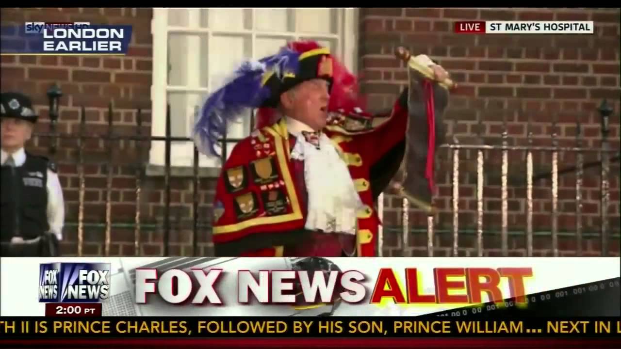 Town Crier Announces Royal Birth