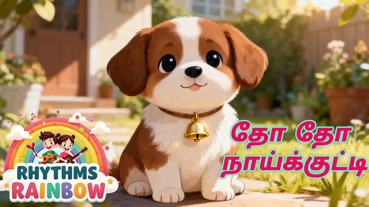 தோ தோ நாய்க்குட்டி | Tamil Kids Rhymes | Cute Puppy Song in Tamil”