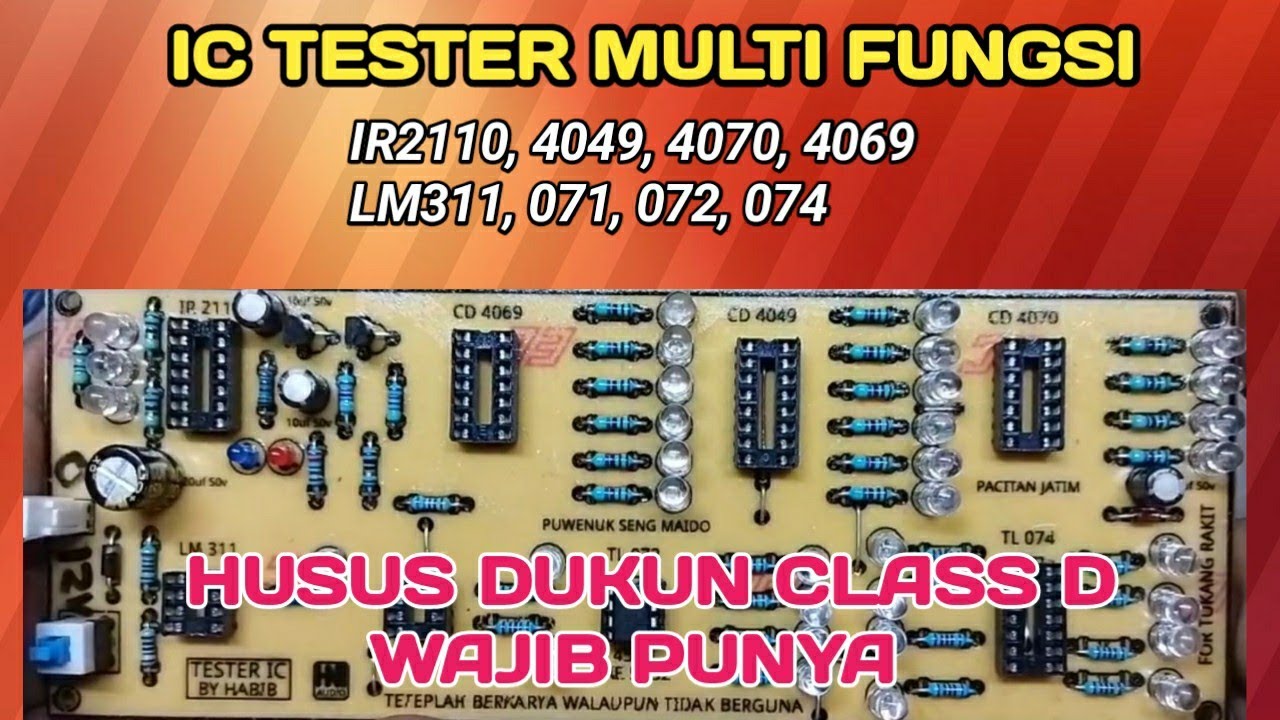 MULTI TESTER IC PALING KOMPLIT 8 IN 1