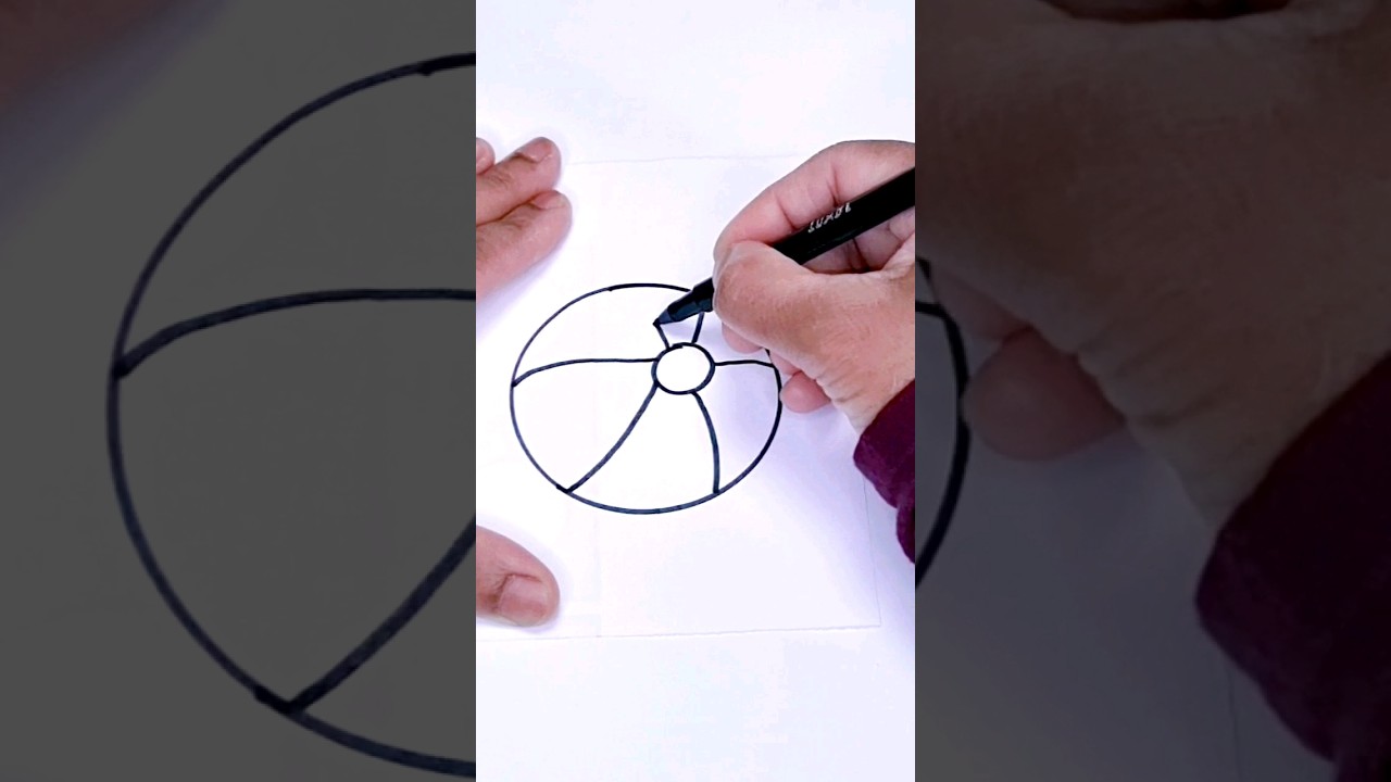Simple ball drawing | Draw ball