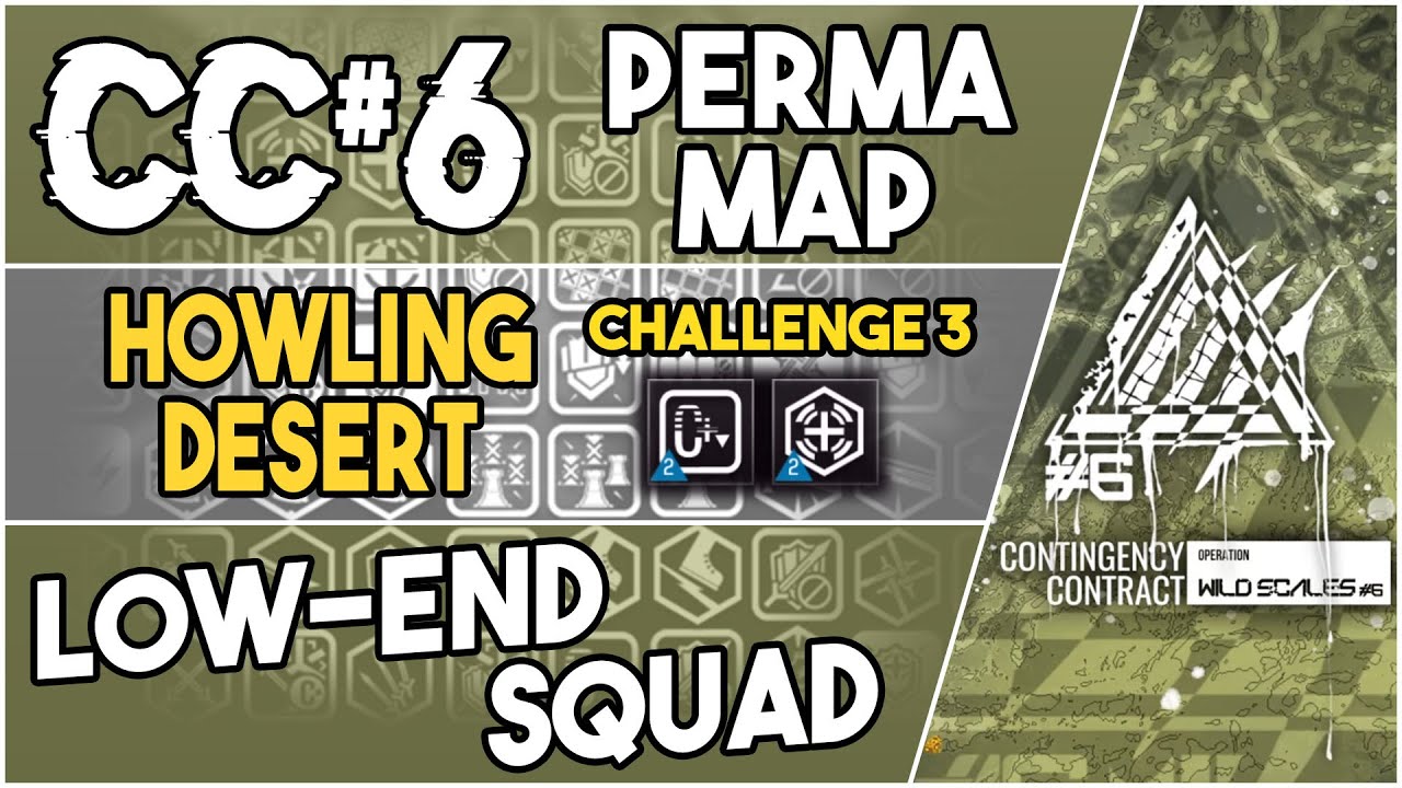 CC#6 Permanent Map - Howling Desert Challenge 3 | Low End Squad |【Arknights】