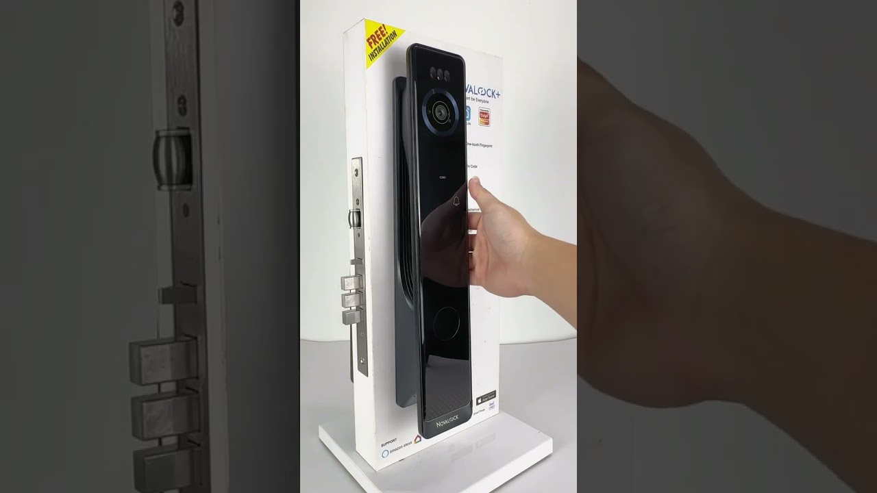 Novalock+ NVRM 9219 Pro+ Live Video Smart lock, Work with Google Home , Amazon Alexa