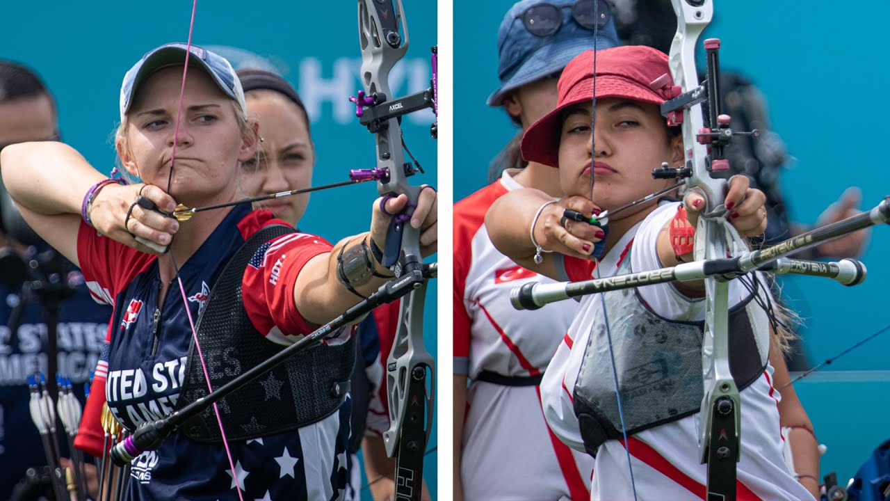 USA v Turkey – recurve women's team quarterfinal | Final Olympic qualifier 2021