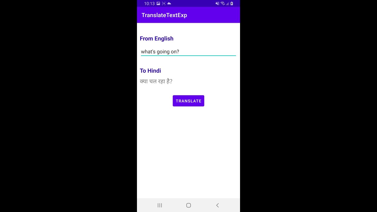 Translate text with ML Kit on Android
