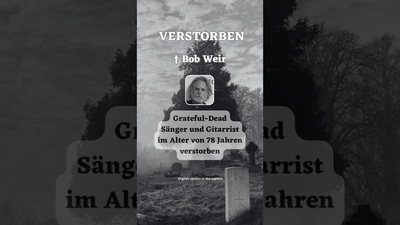 † Bob Weir - Mitgründer und Gitarrist der US-Rockband Grateful Dead.. 