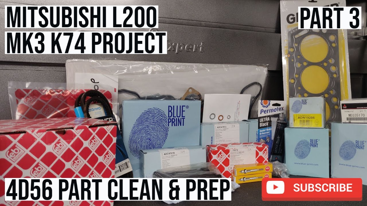 Mitsubishi L200 (MK3 K74) Part Clean & Prep (4D56) -- Part 3