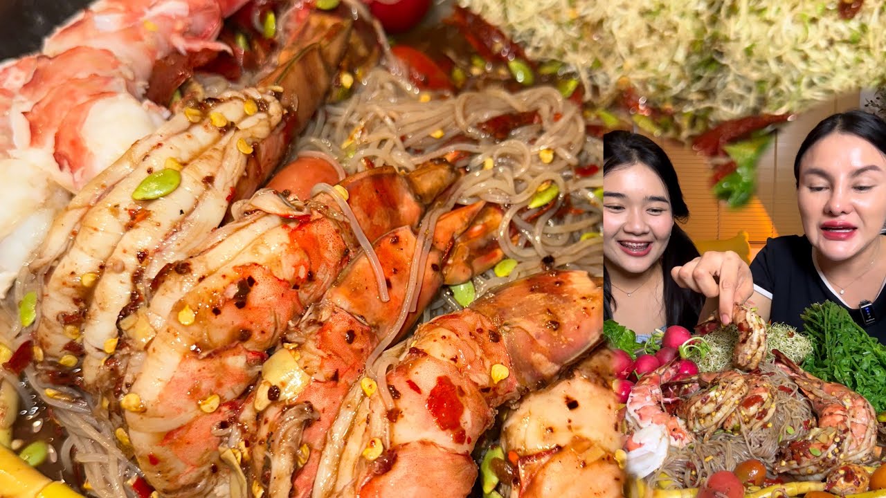 ตำซั่วกุ้งลายเสือ วันนี้มีคนมาแย่งกิน |ตั่มมี่Channel