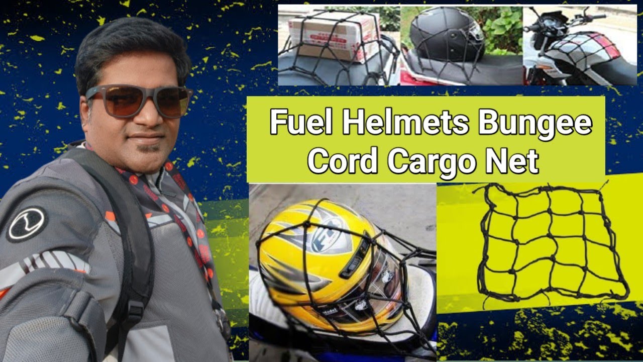 Motorcycle Helmet Bungee Net 6 Hooks Hold Down 👇PRODUCT LINK BELOW👇