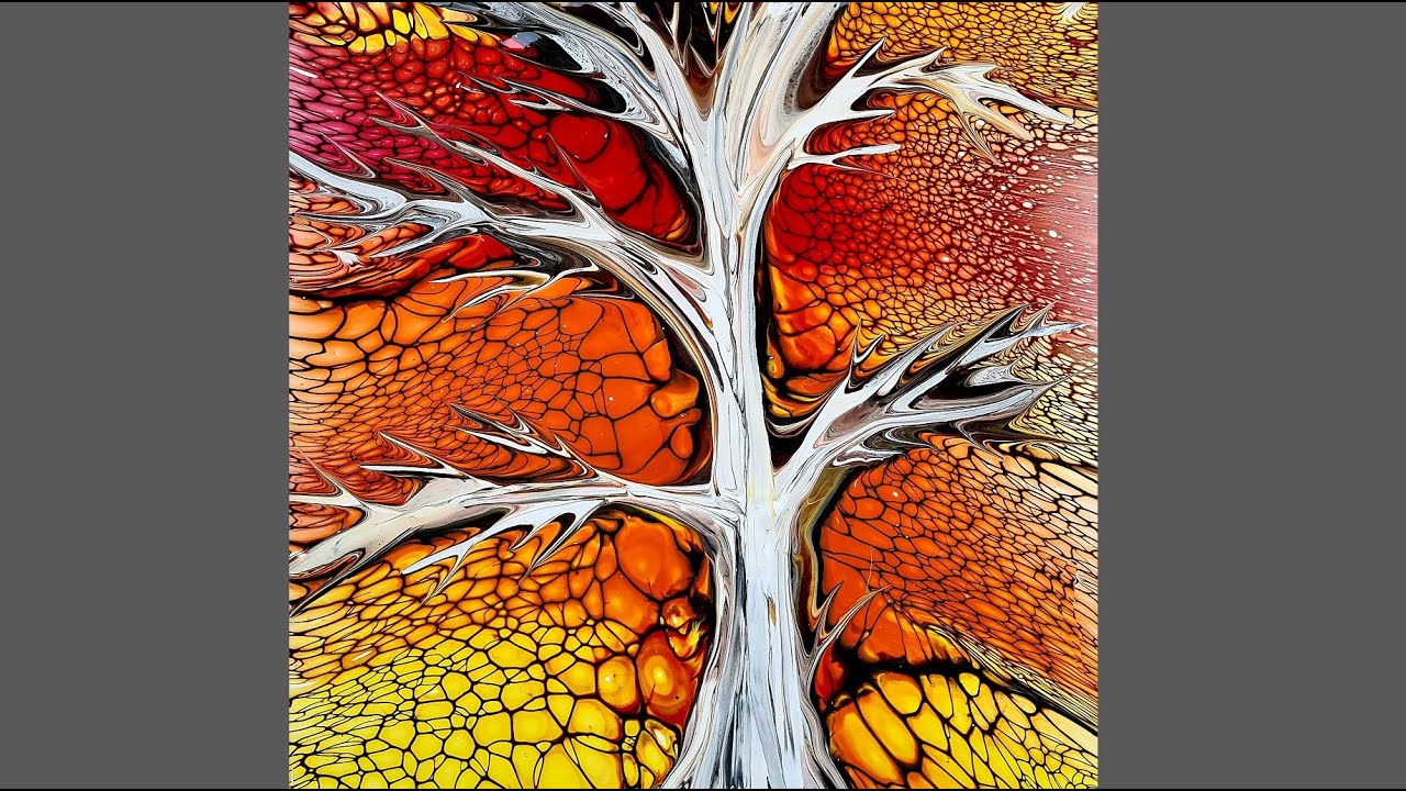 #1048 Autumn Fall Tree Swipe Using The Sheleeart Bloom Recipe