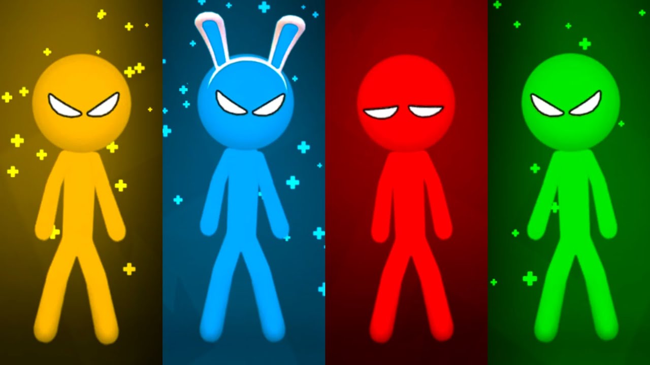 The STICKMAN mini GAMES - gameplay 2023 walkthrough - STICKMAN party 1 2 3 4 player GAMES free