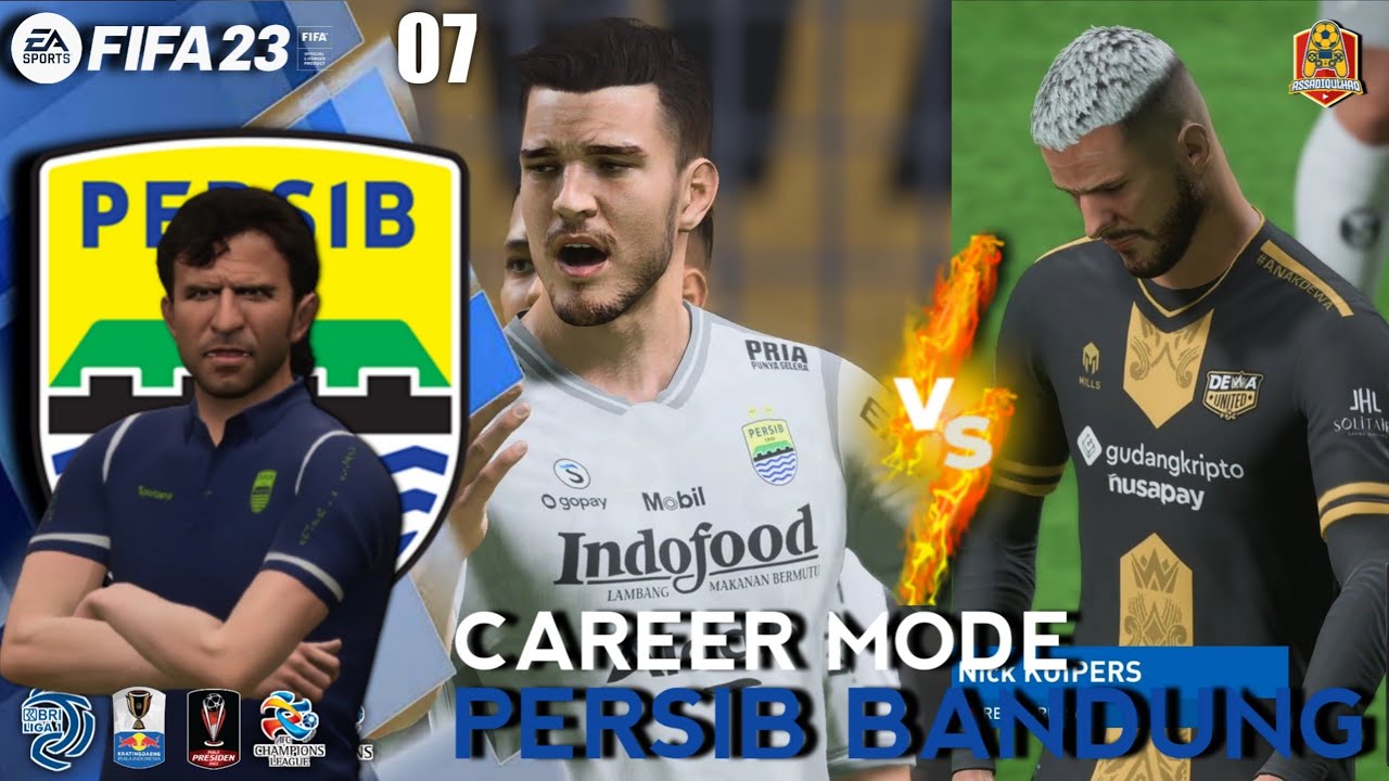 FIFA 23 PERSIB BANDUNG CAREER MODE | NICK KUIPERS KARTU MERAH, PERSIB KESULITAN LAWAN DEWA UNITED #7