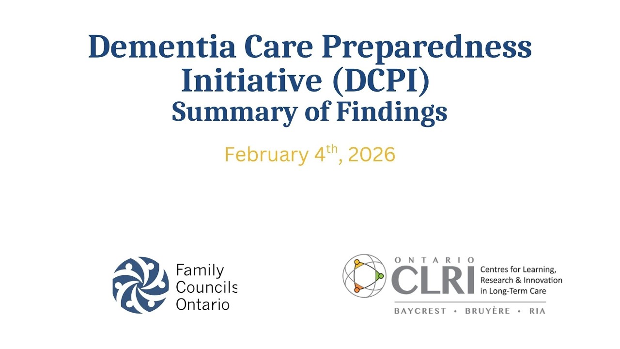 Dementia Care Preparedness Initiative (DCPI) Summary of Findings